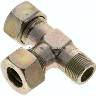 LE-Schneidringverschraubung M 22x1,5 (konisch)-18 L (M26x1,5), Stahl verzinkt