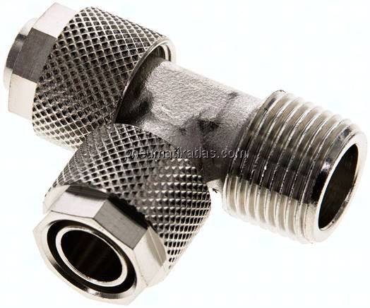LE-Verschraubung R 3/8"-12x10mm, Messing vernickelt