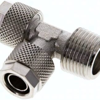 LE-Verschraubung R 3/8"-10x8mm, Messing vernickelt