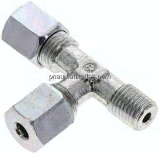 LE-Schneidringverschraubung M 12x1,5 (konisch)-6 S (M14x1,5), Stahl verzinkt