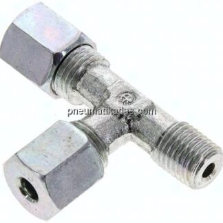 LE-Schneidringverschraubung M 12x1,5 (konisch)-6 S (M14x1,5), Stahl verzinkt