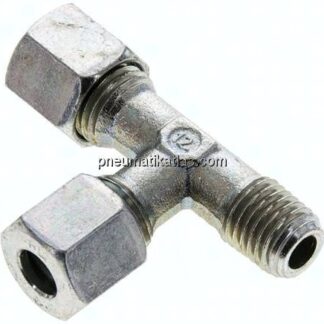 LE-Schneidringverschraubung M 12x1,5 (konisch)-8 L (M14x1,5), Stahl verzinkt