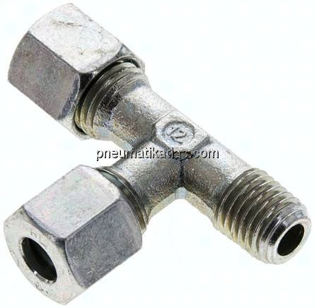 LE-Schneidringverschraubung M 12x1,5 (konisch)-8 L (M14x1,5), Stahl verzinkt