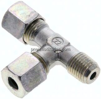 LE-Schneidringverschraubung M 14x1,5 (konisch)-8 S (M16x1,5), Stahl verzinkt