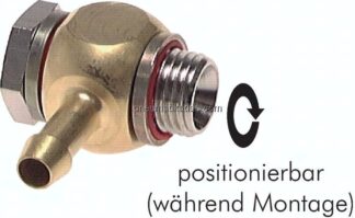 L-Gewindetülle G 1/8"-4mm, Elastomerdichtung