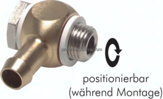 L-Gewindetülle G 1/8"-4mm, Kunststoffdichtung