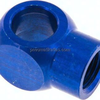 L-Ringstück mit Innengewinde G 1/4", Aluminium