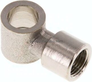 L-Ringstück mit Innengewinde G 1/8", Messing vernickelt