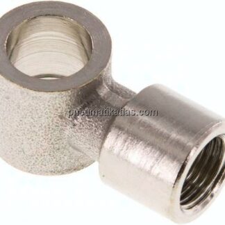 L-Ringstück mit Innengewinde G 1/8", Messing vernickelt