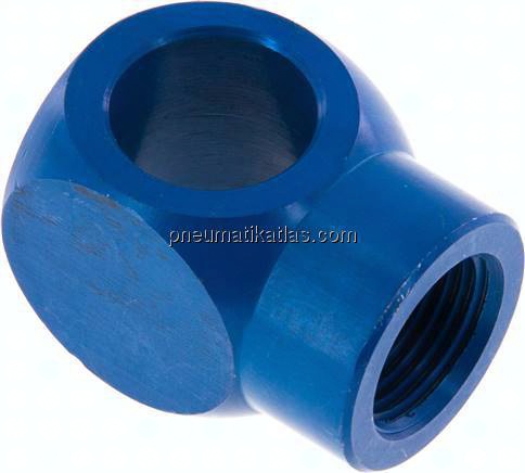 L-Ringstück mit Innengewinde G 3/8", Aluminium