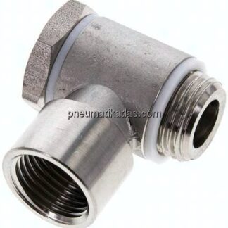 Winkel-Verschraubung G 1/2" AG/IG, 1.4404, Hohlschraube