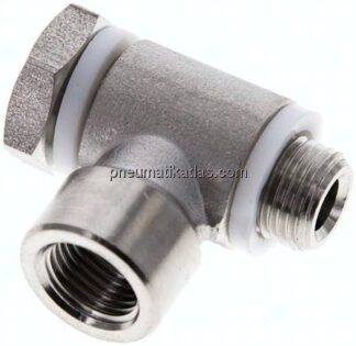 Winkel-Verschraubung G 1/8" AG/IG, 1.4404, Hohlschraube