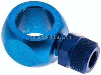 Verschraubung, L-Ringstück G 1/4"-6x4mm, Aluminium