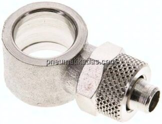 Verschraubung, L-Ringstück G 1/4"-8x6mm, Messing vernickelt
