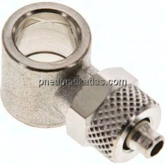 Verschraubung, L-Ringstück G 1/8"-6x4mm, Messing vernickelt
