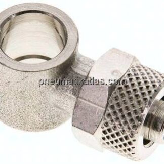 Verschraubung, L-Ringstück G 1/8"-8x6mm, Messing vernickelt