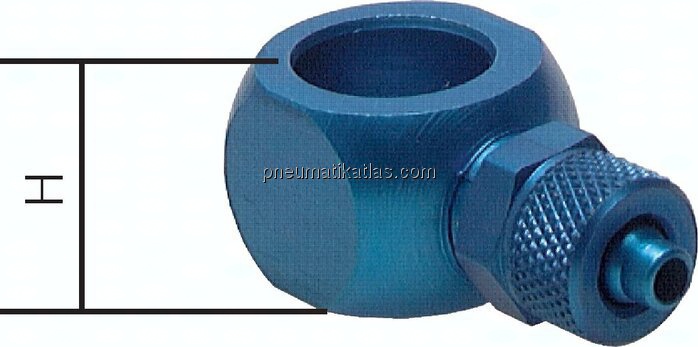Verschraubung, L-Ringstück G 1/4"-11,6x9mm, Aluminium