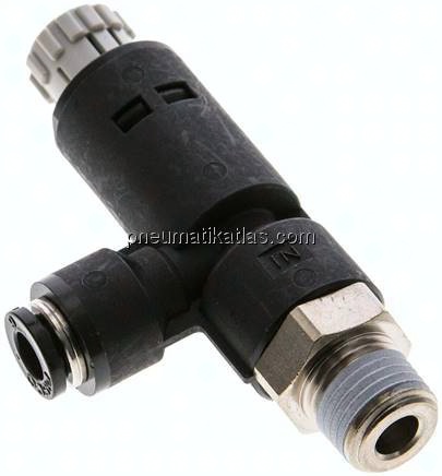 Druckregler R 1/4"-6mm, ohne Manometer, IQS-Standard
