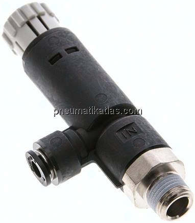 Druckregler R 1/8"-4mm, ohne Manometer, IQS-Standard