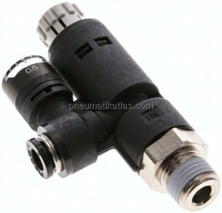 Druckregler R 1/4"-6mm, mit Manometer, IQS-Standard