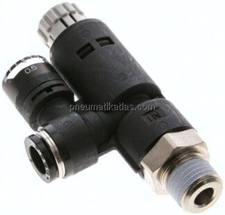 Druckregler R 1/4"-8mm, mit Manometer, IQS-Standard