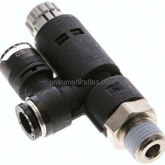 Druckregler R 1/4"-8mm, mit Manometer, IQS-Standard