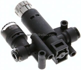 Druckregler 4-4mm, mit Manometer, IQS-Standard