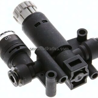 Druckregler 4-4mm, mit Manometer, IQS-Standard