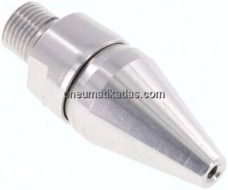 Verstellbare Luftspardüse, G 1/8"(AG), Aluminium