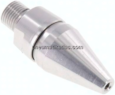 Verstellbare Luftspardüse, G 1/8"(AG), Aluminium