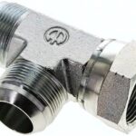 T-Verschraubung,UN 1-5/8"-12 (JIC), Stahl verzinkt