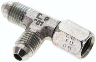 T-Verschraubung,UNF 7/16"-20 (JIC), Stahl verzinkt