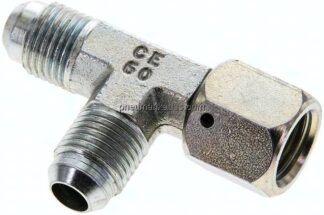 T-Verschraubung,UNF 9/16"-18 (JIC), Stahl verzinkt