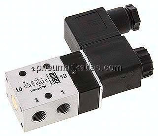 3/2-Wege Magnetventil, G 1/8", Luftfederrückstellung (NC), 115 V AC, Standard