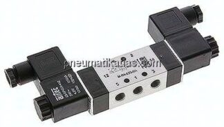 5/3-Wege Magnetventil, G 1/8", Mittelstellung entlüftet, 12 V DC