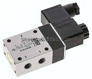 3/2-Wege Magnetventil, G 1/8", Luftfederrückstellung (NC), 230 V AC, Standard