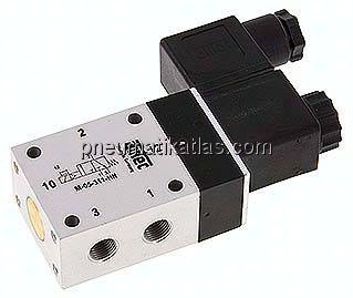 3/2-Wege Magnetventil, G 1/8", Federrückstellung (NC), 24 V DC, Standard