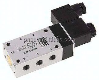 5/2-Wege Magnetventil, G 1/8", Luftfeder, 12 V DC, Standard