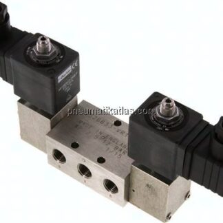 5/2-Wege Magnetventil, G 1/4", Impulsventil, 24 V DC