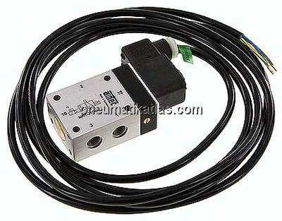 3/2-Wege Magnetventil, G 1/4", Luftfederrückstellung (NC), 230 V AC, ATEX-Zulassung