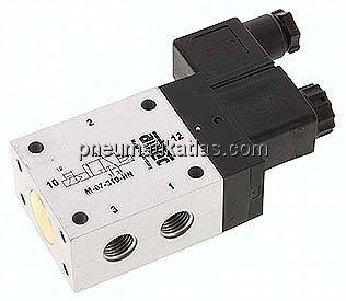 3/2-Wege Magnetventil, G 1/4", Luftfederrückstellung (NC), 24 V DC, Standard