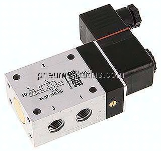 3/2-Wege Magnetventil, G 1/4", Luftfederrückstellung (NC), 24 V DC, ATEX-Zulassung