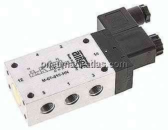 5/2-Wege Magnetventil, G 1/4", Luftfeder, 230 V AC, Standard