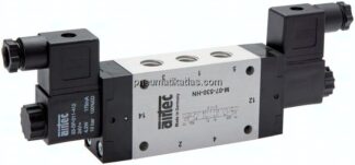 5/3-Wege Magnetventil, M 5, Mittelstellung geschlossen, 12 V DC