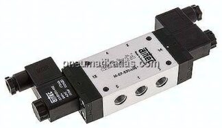 5/3-Wege Magnetventil, G 1/4", Mittelstellung geschlossen, 115 V AC