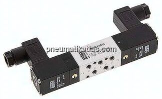 5/3-Wege Magnetventil, M 5, Mittelstellung geschlossen, 24 V DC
