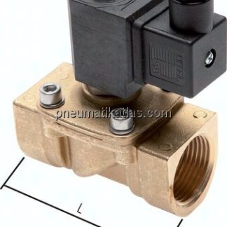 2/2-Wege Messing-Magnetventil G 1-1/2", 0 - 10 bar, stromlos geschlossen (NC)