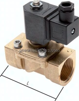 2/2-Wege Messing-Magnetventil G 1-1/2", 0 - 10 bar, stromlos geschlossen (NC)