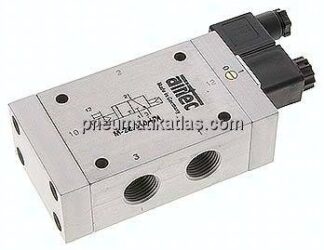 3/2-Wege Magnetventil, G 1/2", Luftfederrückstellung (NC), 115 V AC, Standard