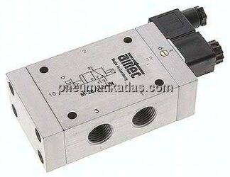 3/2-Wege Magnetventil, G 1/2", Luftfederrückstellung (NC), 24 V DC, Standard